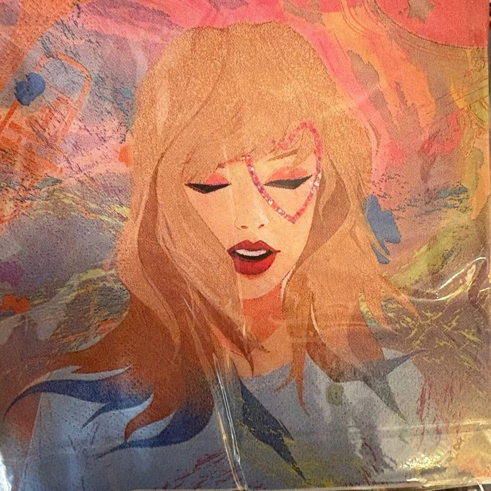 Taylor Swift Party Supplies with Pink and Blue Accents